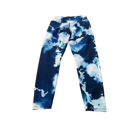 Sage Collective Blue Tie Dye Straight Leg Cropped Legging Size Medium - Picture 6 of 7